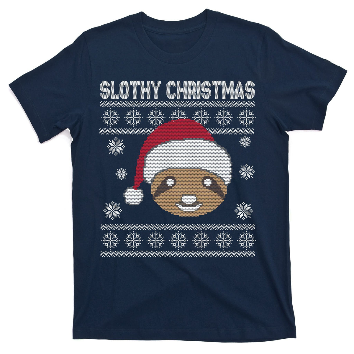 Slothy Christmas Ugly Sweater T-Shirt product image 1