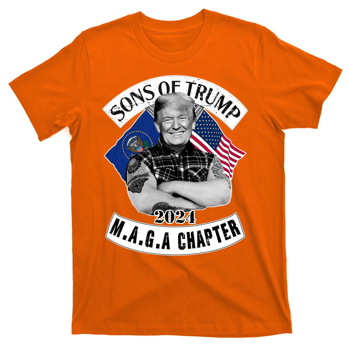 Sons Of Trump 2024 Biker Funny T-Shirt product image 5