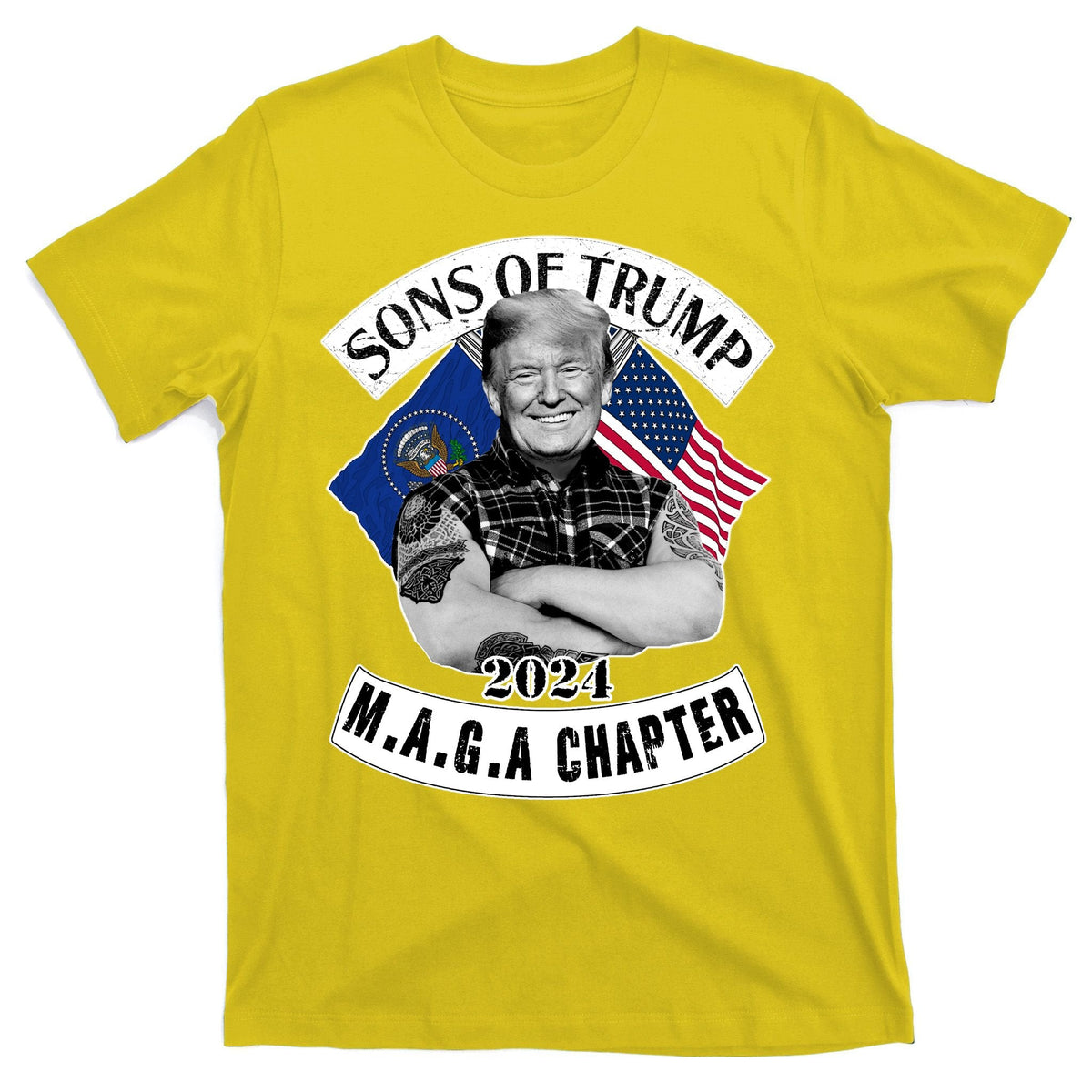 Sons Of Trump 2024 Biker Funny T-Shirt product image 3