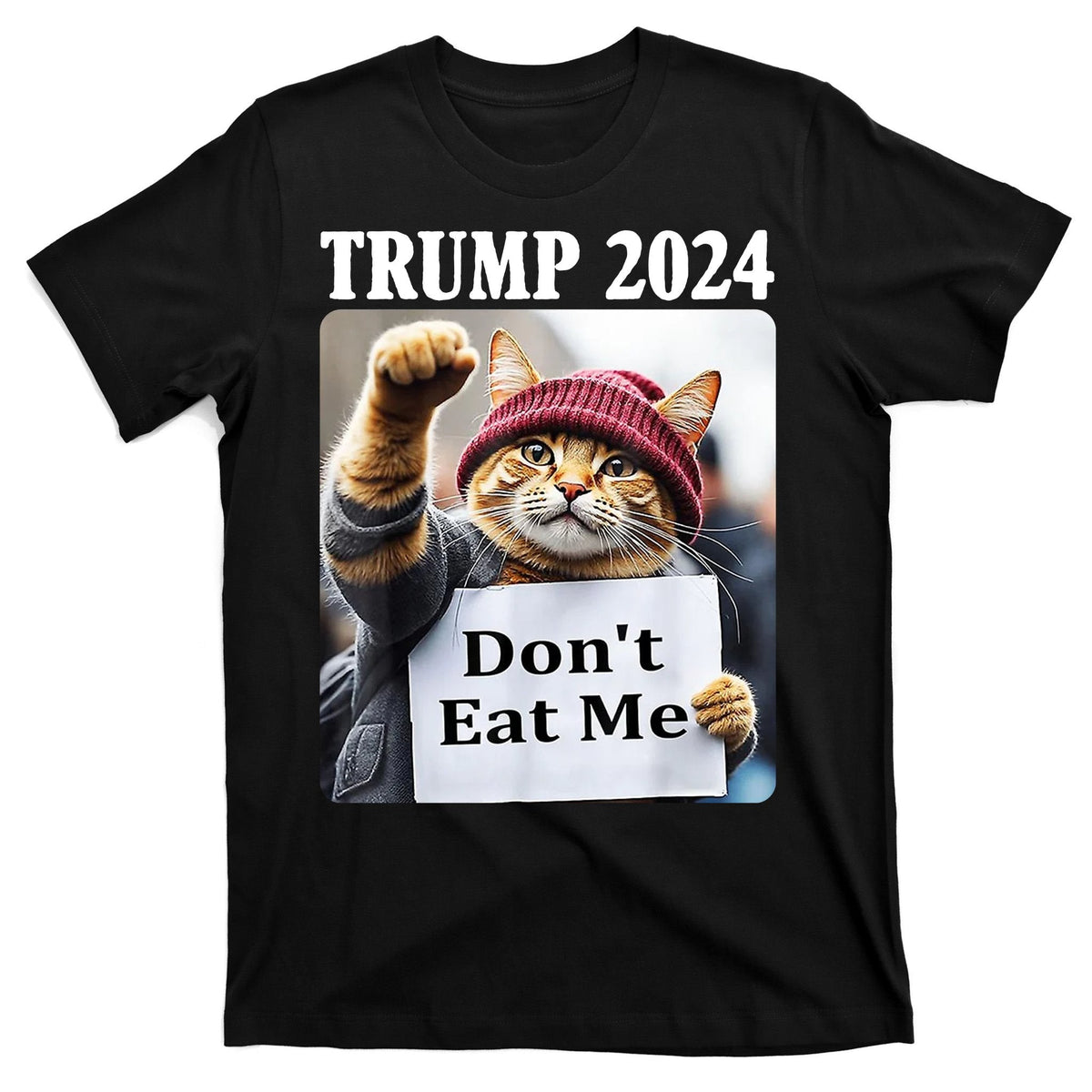 Trump 2024 Dont Eat Me Funny Cat Election T-Shirt product image 7
