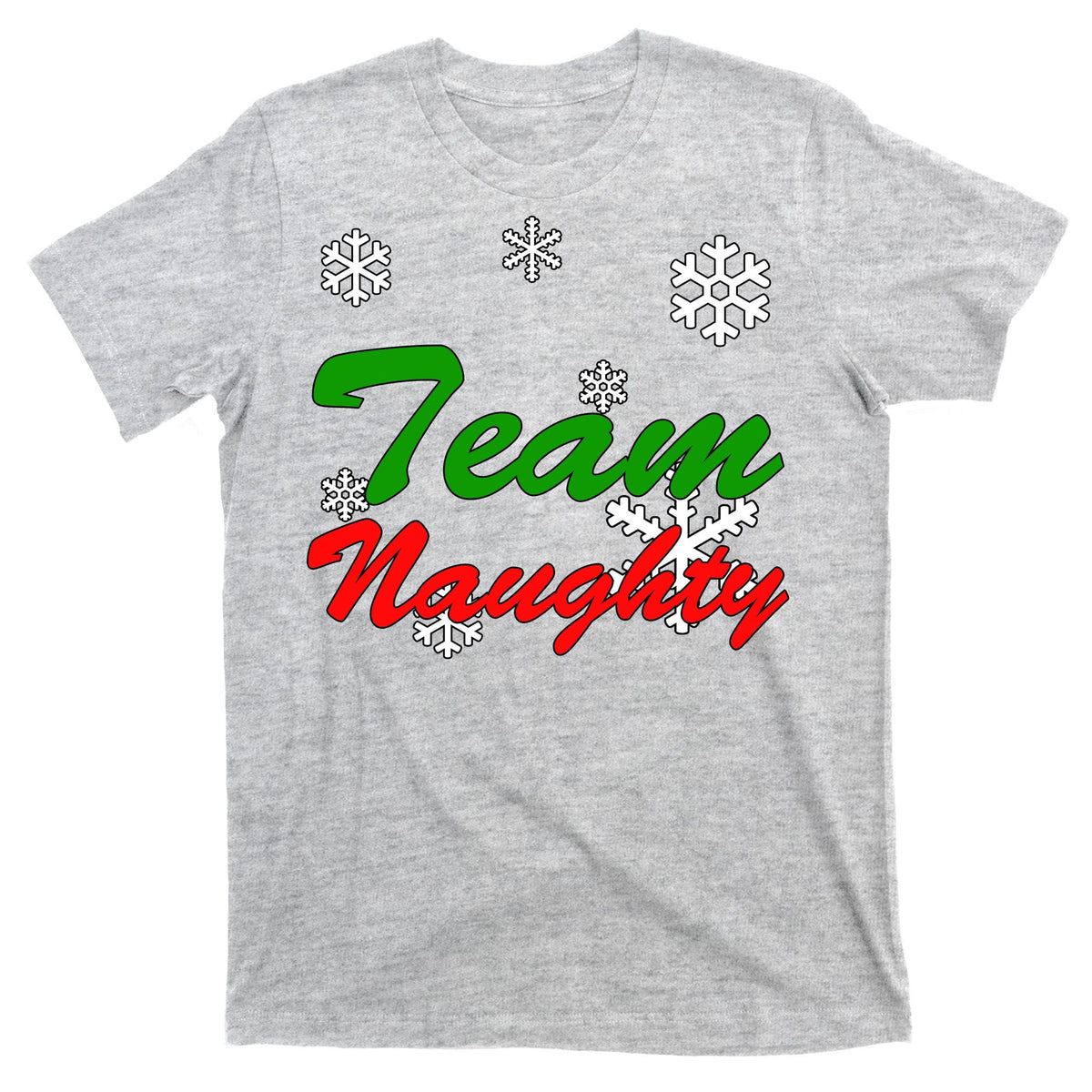 Team Naughty Matching Christmas T-Shirt product image 9