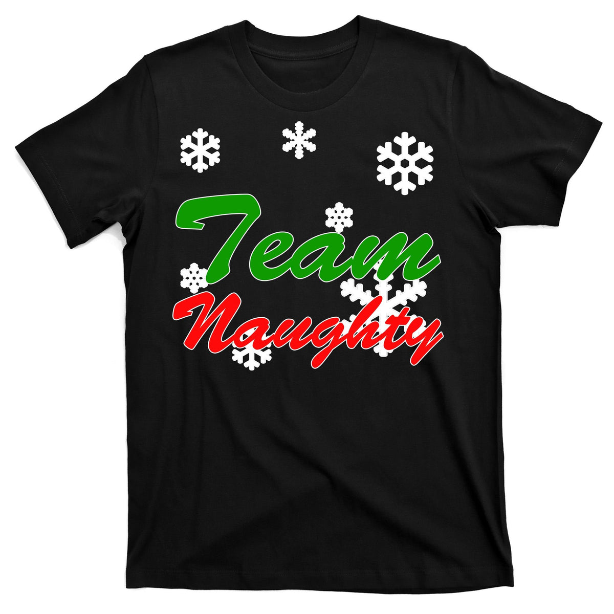Team Naughty Matching Christmas T-Shirt product image 7