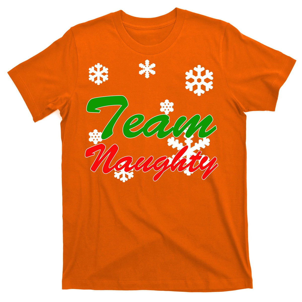 Team Naughty Matching Christmas T-Shirt product image 5
