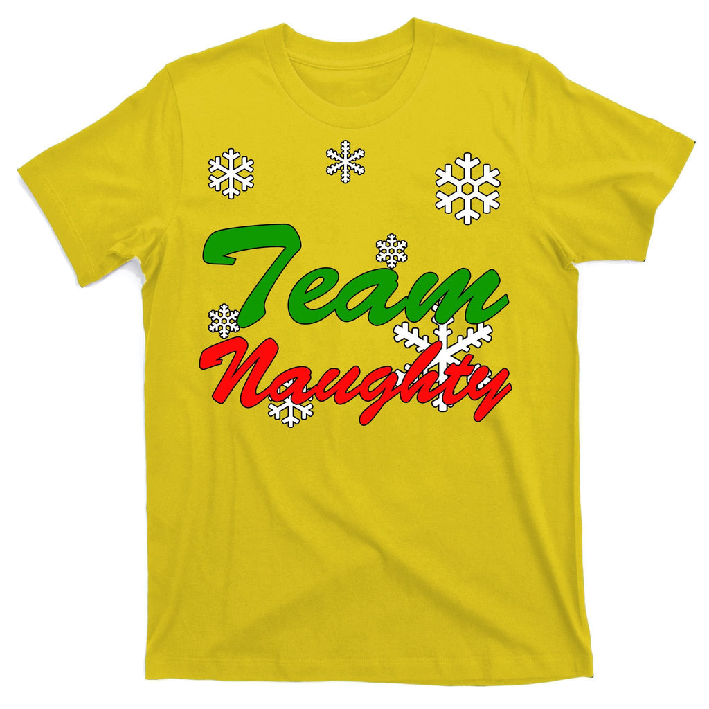 Team Naughty Matching Christmas T-Shirt product image 3