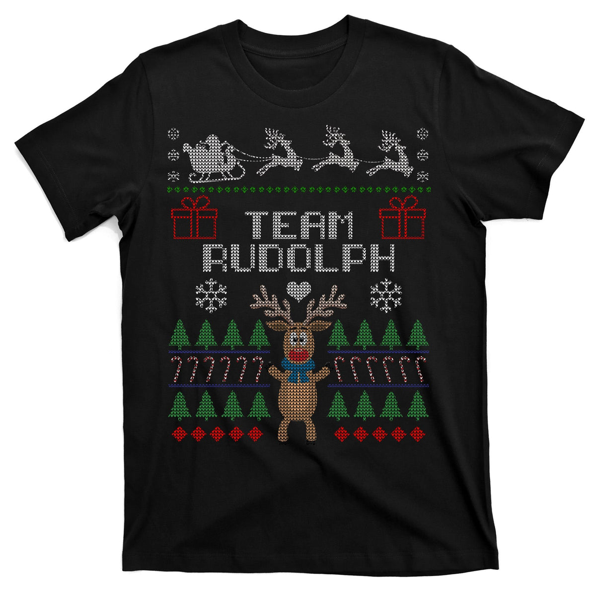 Team Rudolph Ugly Christmas T-Shirt product image 7
