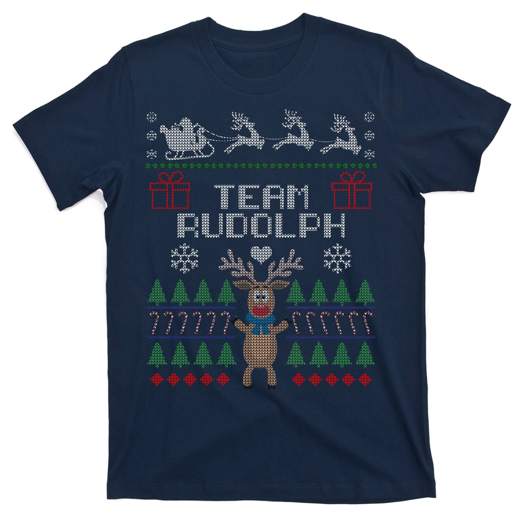 Team Rudolph Ugly Christmas T-Shirt product image 1