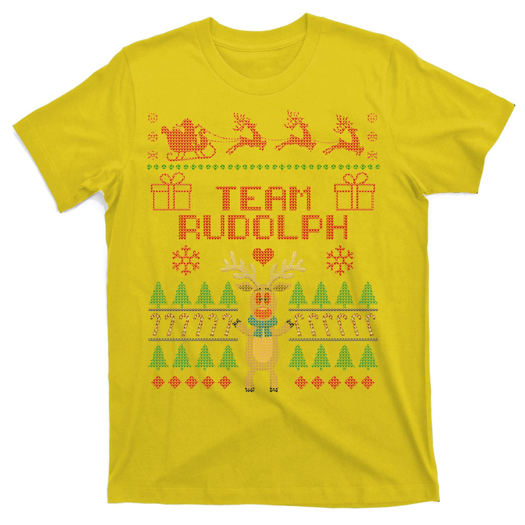 Team Rudolph Ugly Christmas T-Shirt product image 3