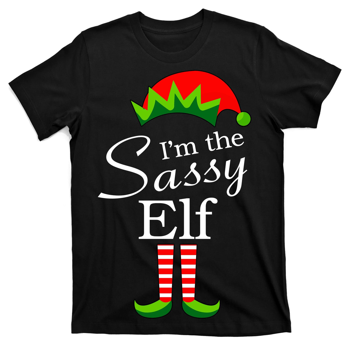 The Sassy Elf Funny Christmas Family Matching T-Shirt product image 7