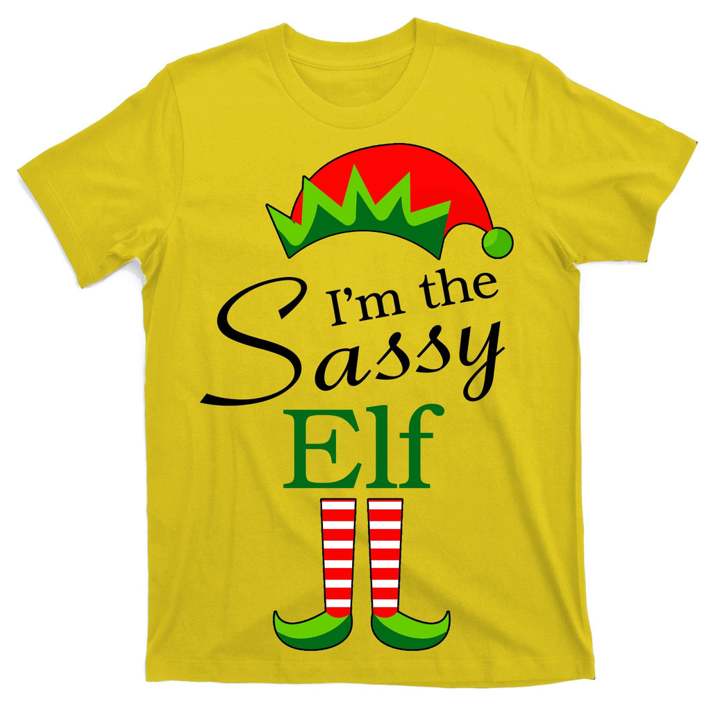 The Sassy Elf Funny Christmas Family Matching T-Shirt product image 3