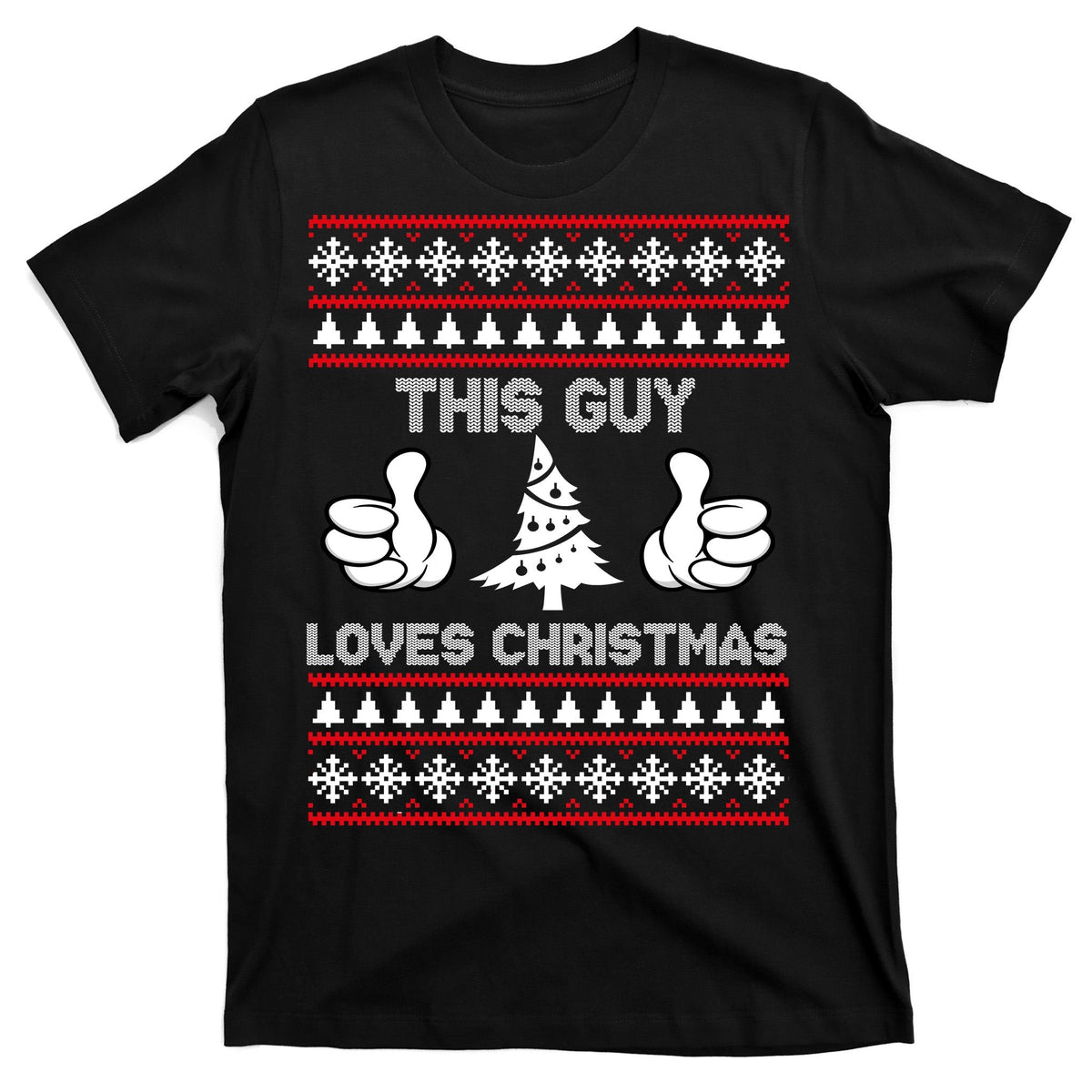 This Guy Loves Christmas Ugly Sweater T-Shirt product image 7