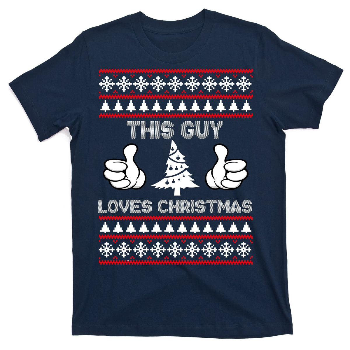 This Guy Loves Christmas Ugly Sweater T-Shirt product image 1