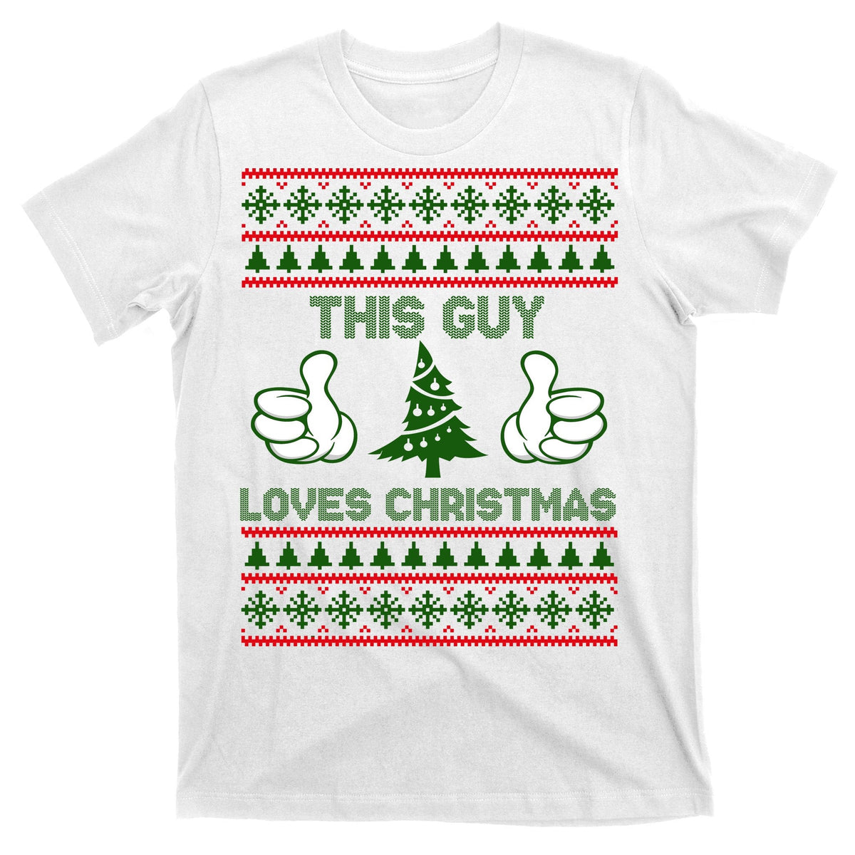 This Guy Loves Christmas Ugly Sweater T-Shirt product image 11