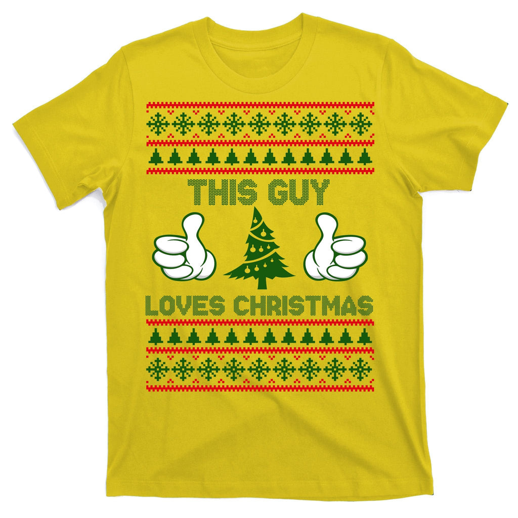 This Guy Loves Christmas Ugly Sweater T-Shirt product image 3