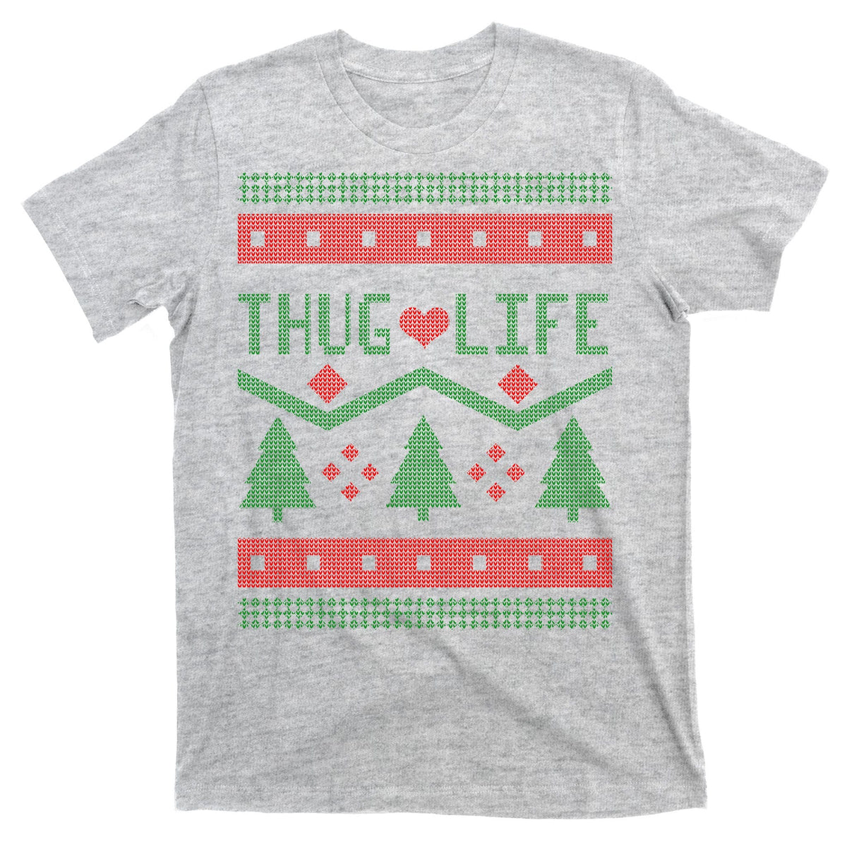 Thug Life Ugly Christmas Sweater T-Shirt product image 9