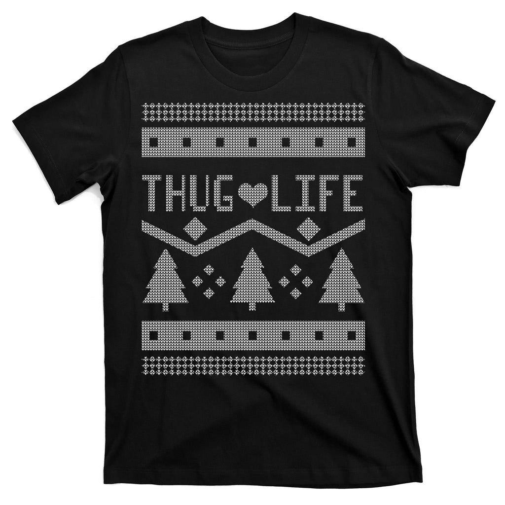 Thug Life Ugly Christmas Sweater T-Shirt product image 7