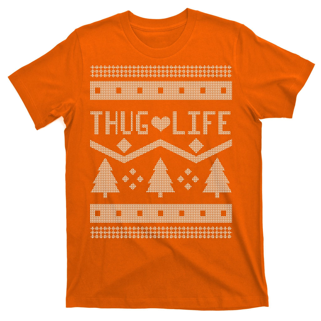 Thug Life Ugly Christmas Sweater T-Shirt product image 5
