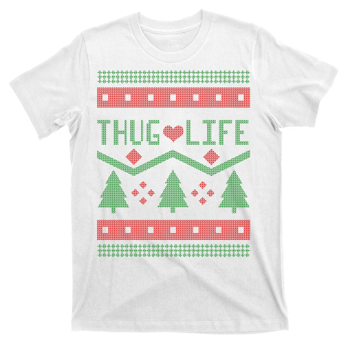 Thug Life Ugly Christmas Sweater T-Shirt product image 11