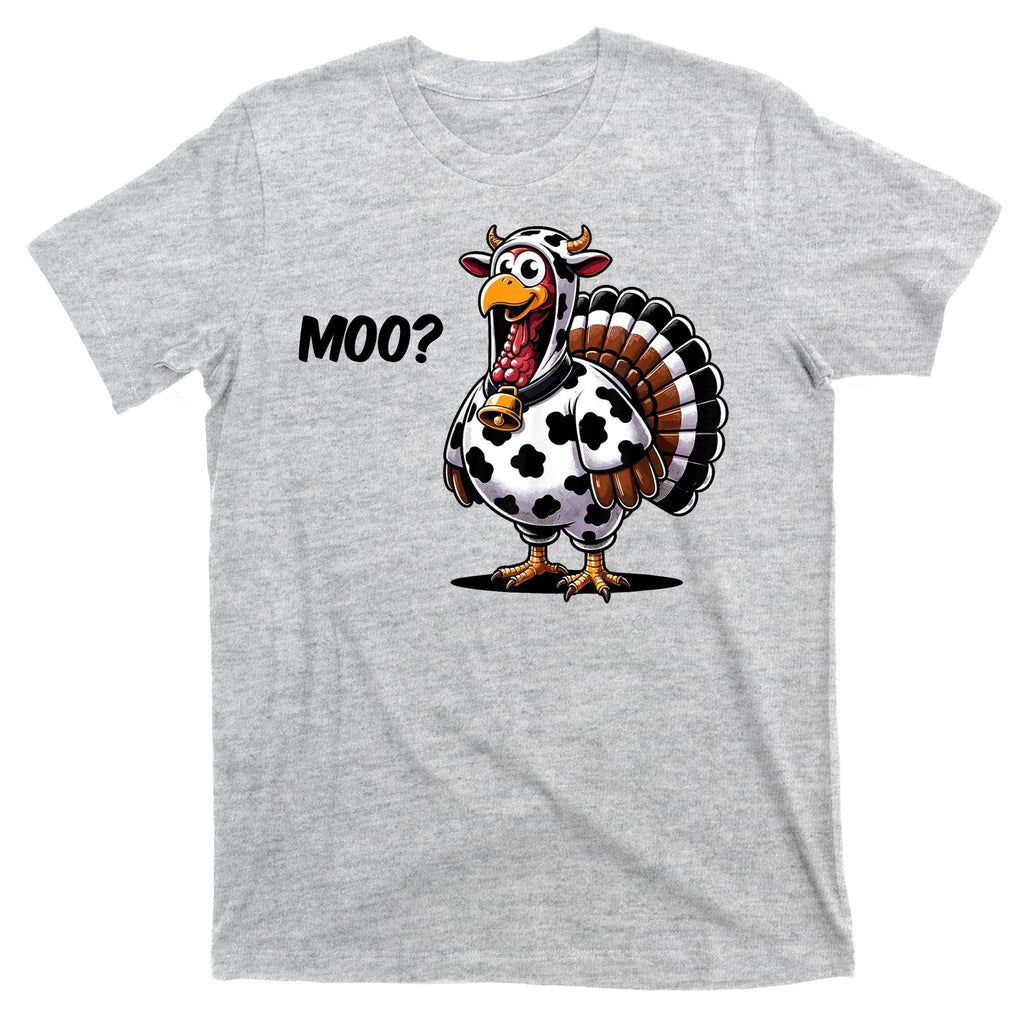 Turkey Moo Cow Funny Thanksgiving T-Shirt product image 9