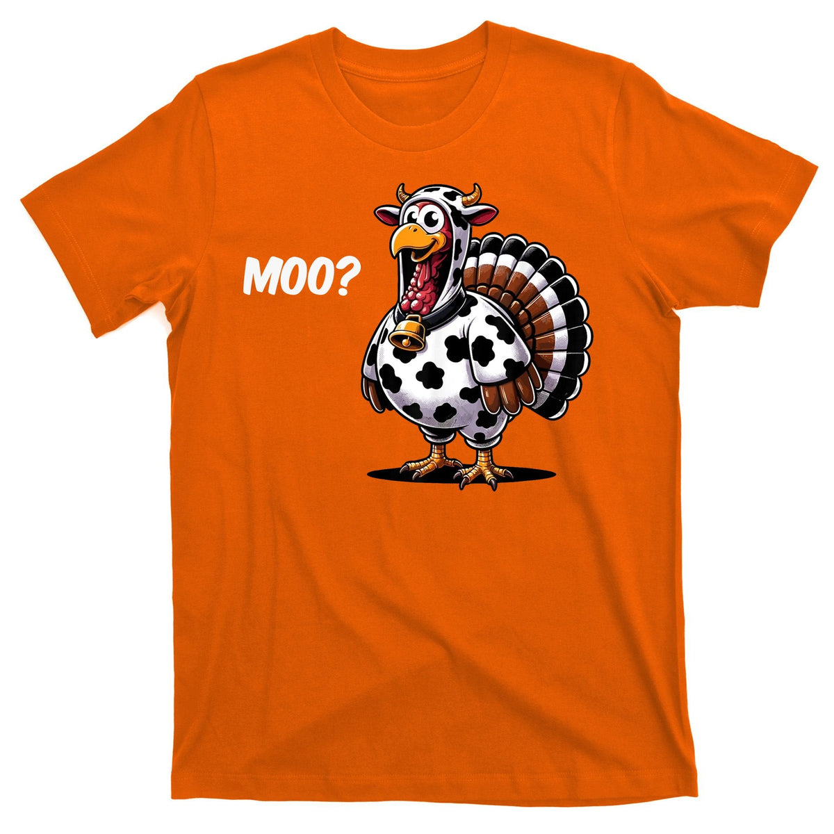 Turkey Moo Cow Funny Thanksgiving T-Shirt product image 5