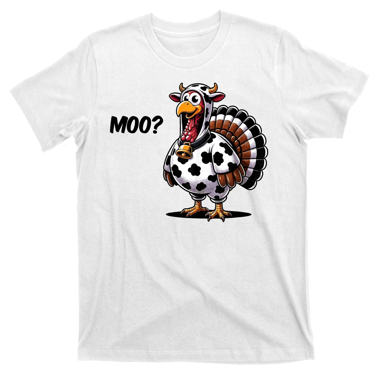 Turkey Moo Cow Funny Thanksgiving T-Shirt product image 11