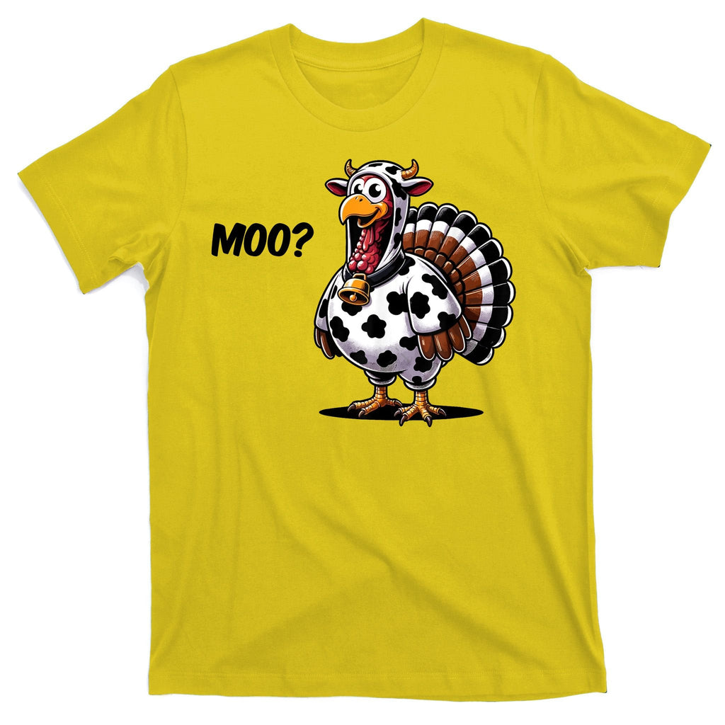 Turkey Moo Cow Funny Thanksgiving T-Shirt product image 3