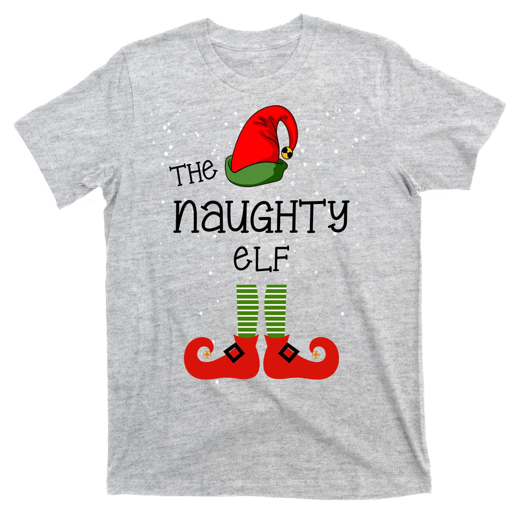 The Naughty Elf Funny XMas Matching Christmas T-Shirt product image 9