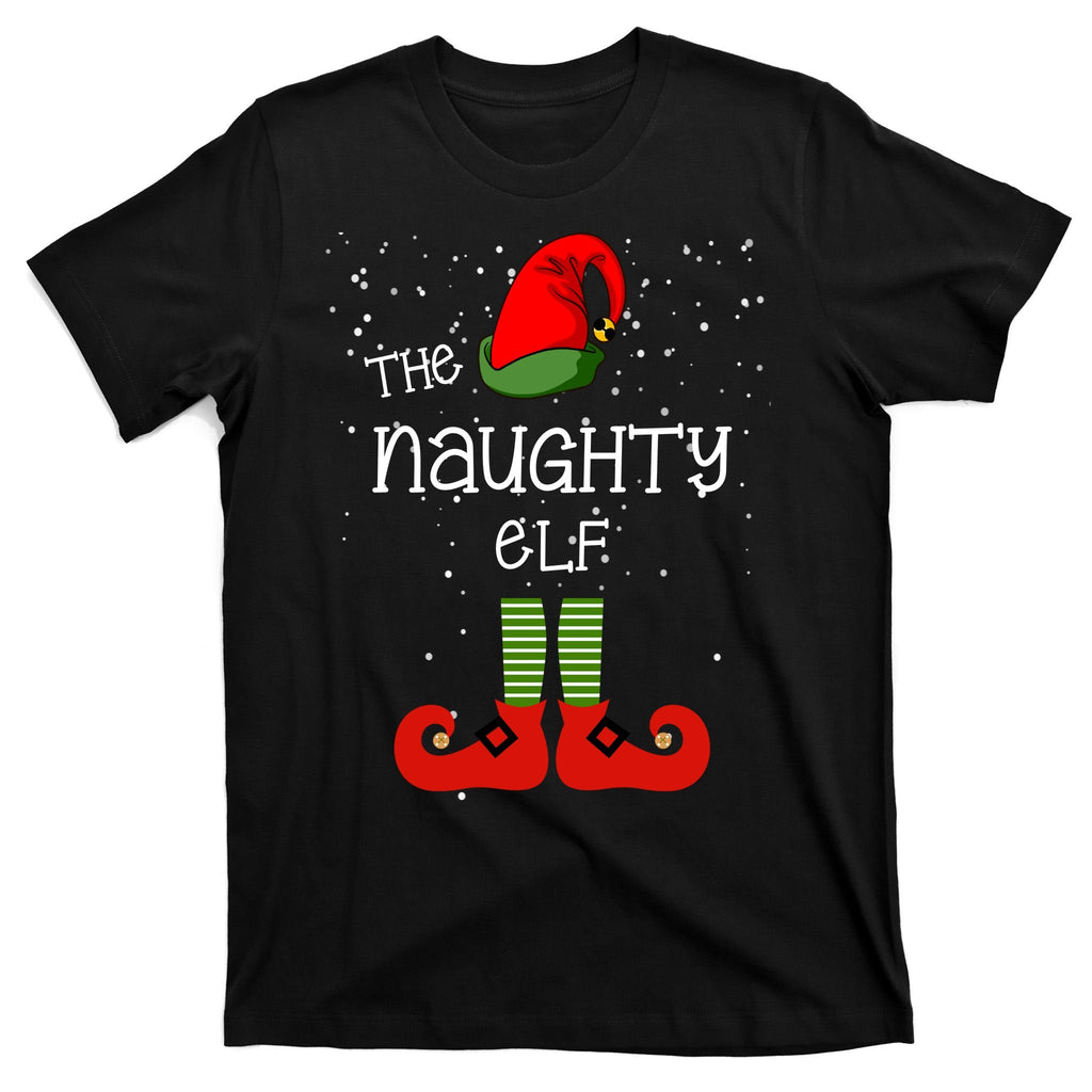 The Naughty Elf Funny XMas Matching Christmas T-Shirt product image 7