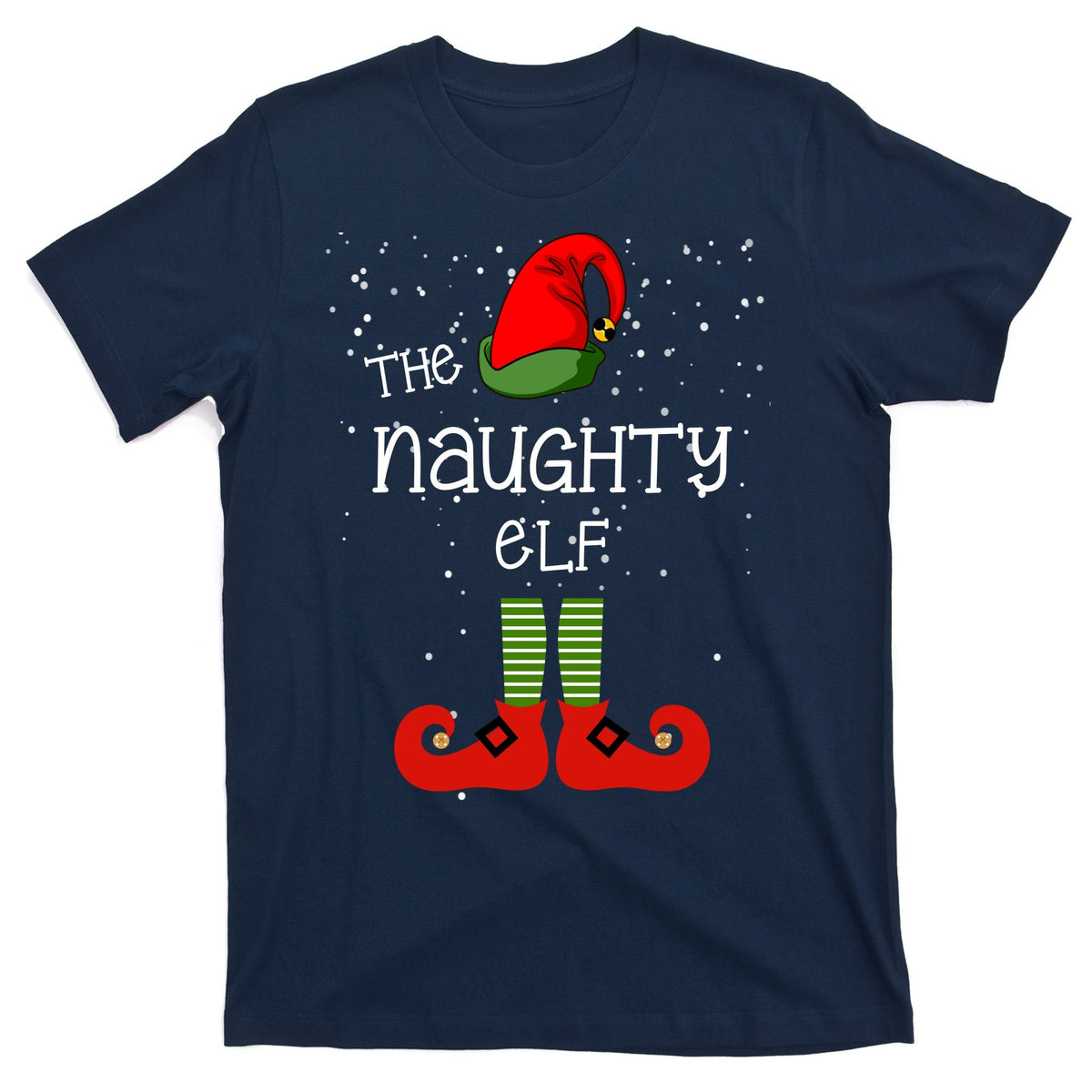 The Naughty Elf Funny XMas Matching Christmas T-Shirt product image 1