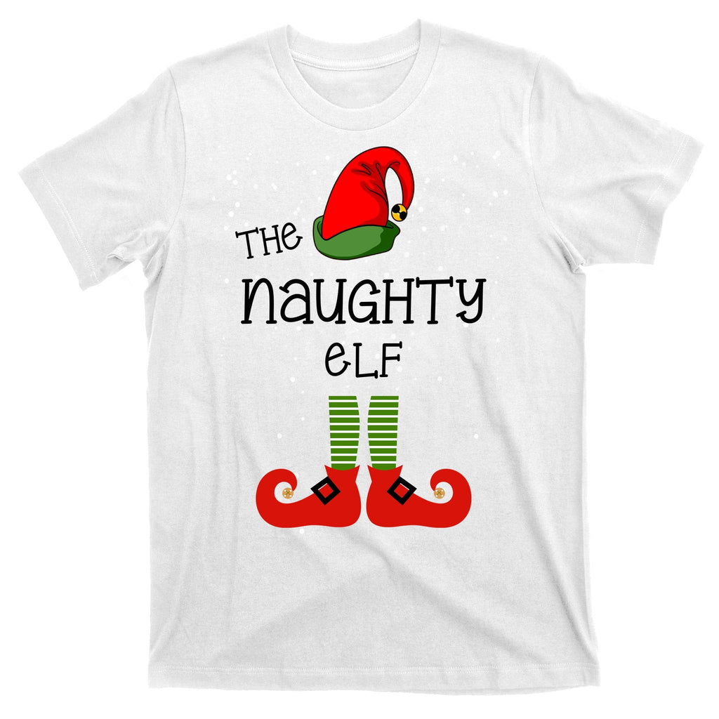 The Naughty Elf Funny XMas Matching Christmas T-Shirt product image 11