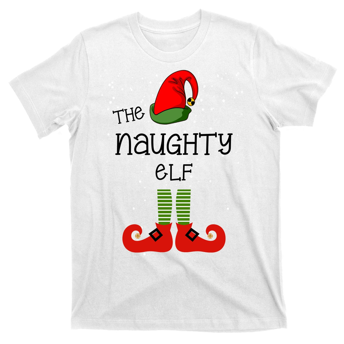 The Naughty Elf Funny XMas Matching Christmas T-Shirt product image 11