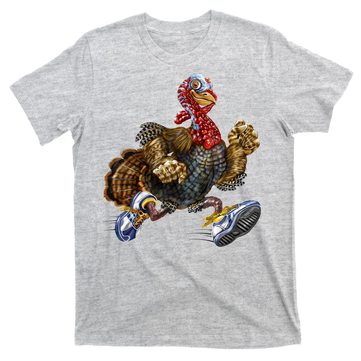 Turkey Running In Action Thanksgiving T-Shirt product image 9