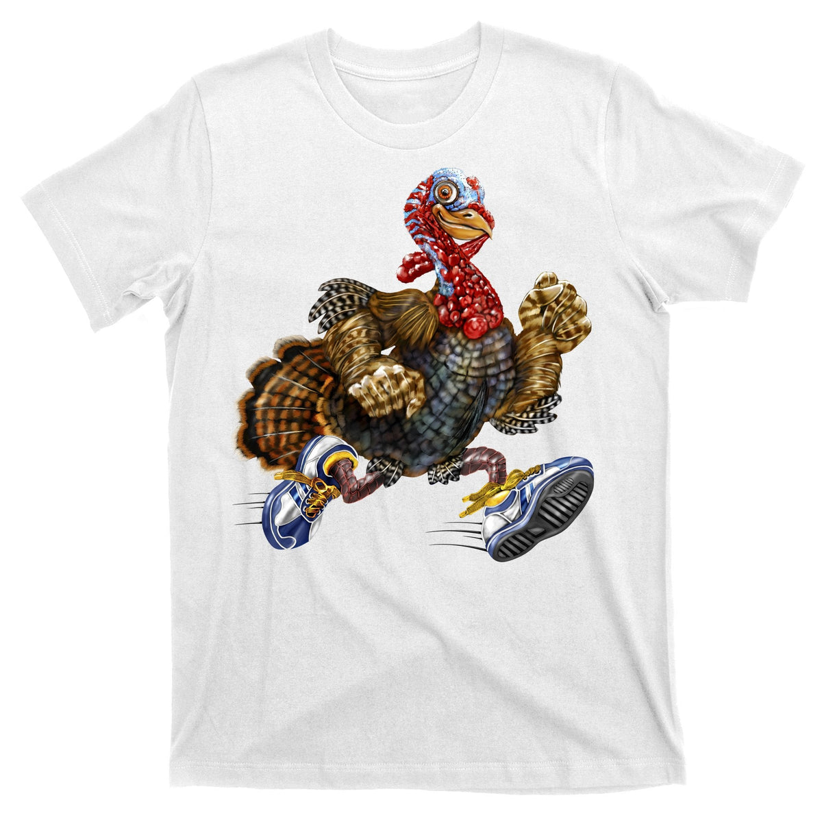 Turkey Running In Action Thanksgiving T-Shirt product image 11