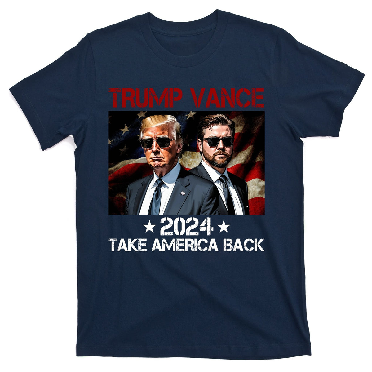 Trump Vance 2024 Take America Back Usa Election T-Shirt product image 1