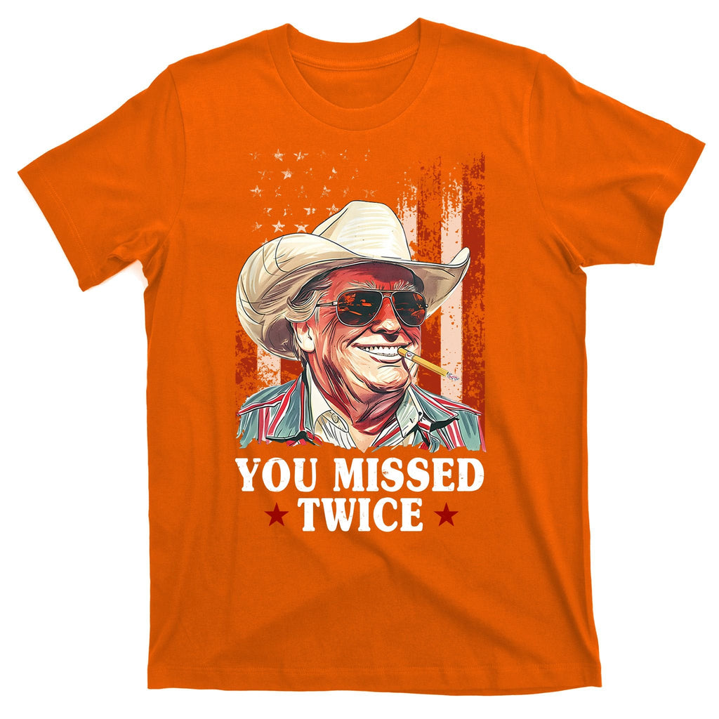 Trump You Missed Twice Western Cowboy T-Shirt product image 5