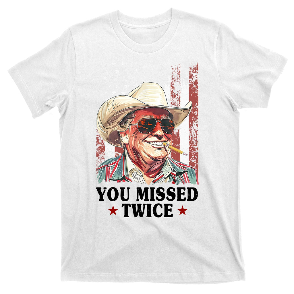 Trump You Missed Twice Western Cowboy T-Shirt product image 11