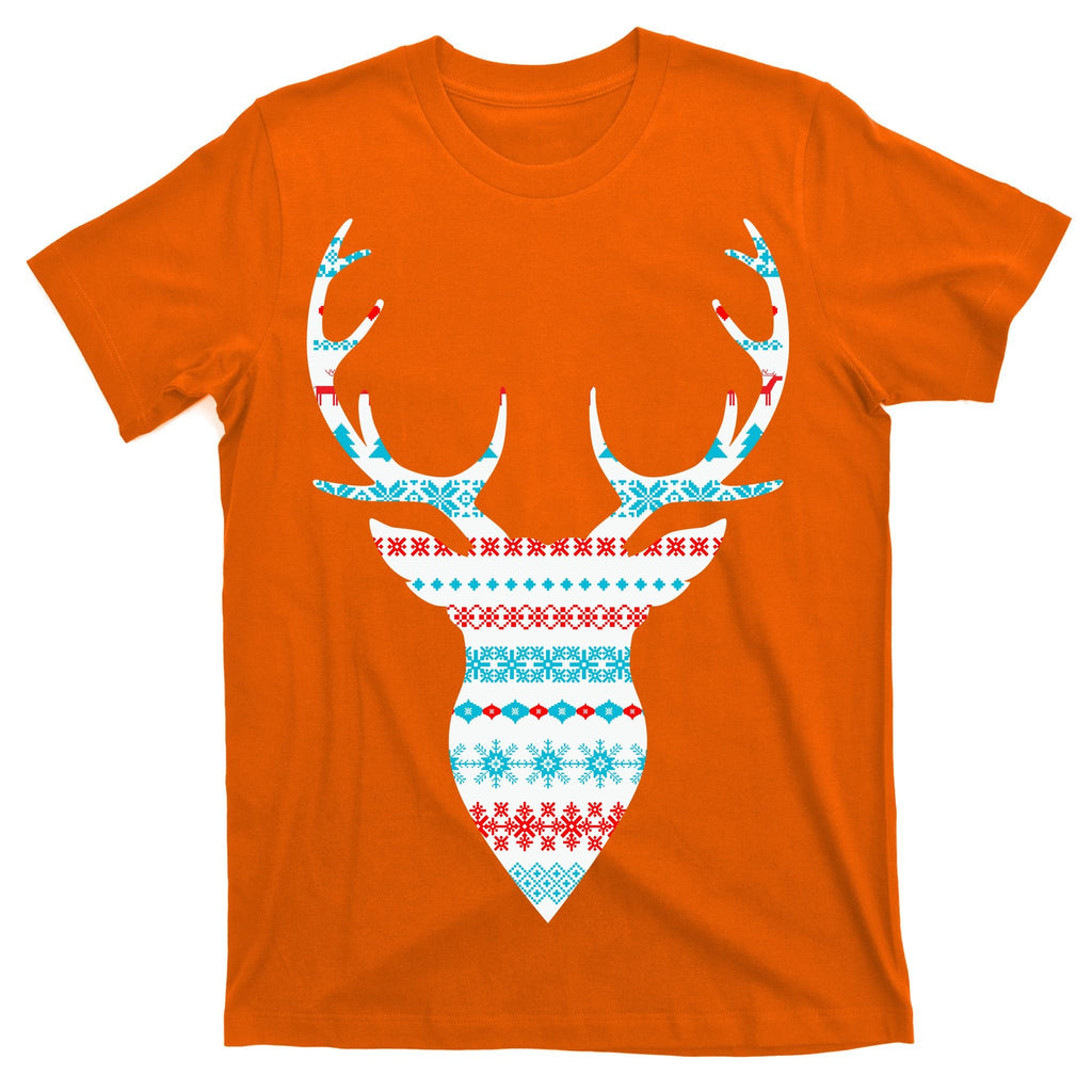 Ugly Christmas Pattern Deer T-Shirt product image 5