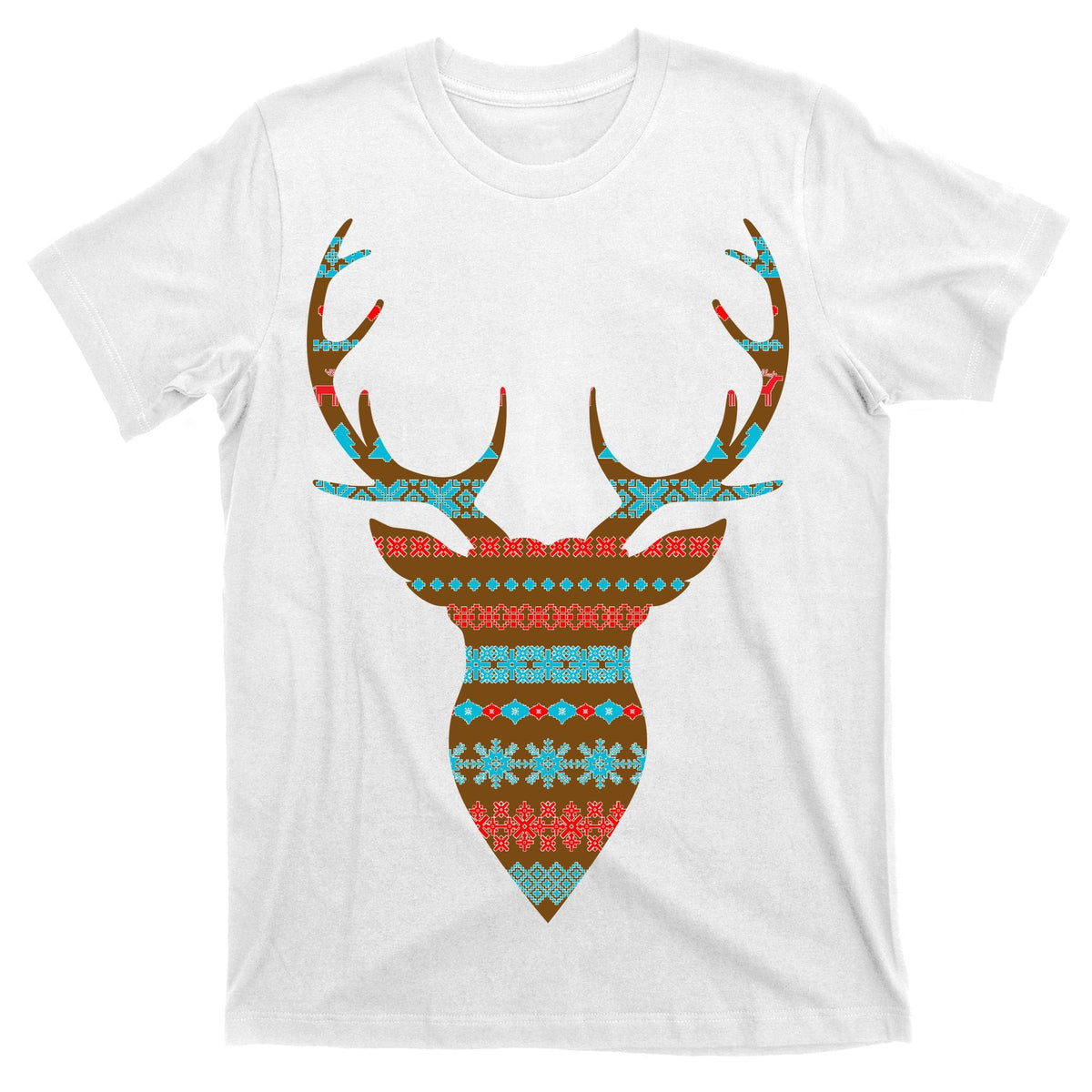 Ugly Christmas Pattern Deer T-Shirt product image 11