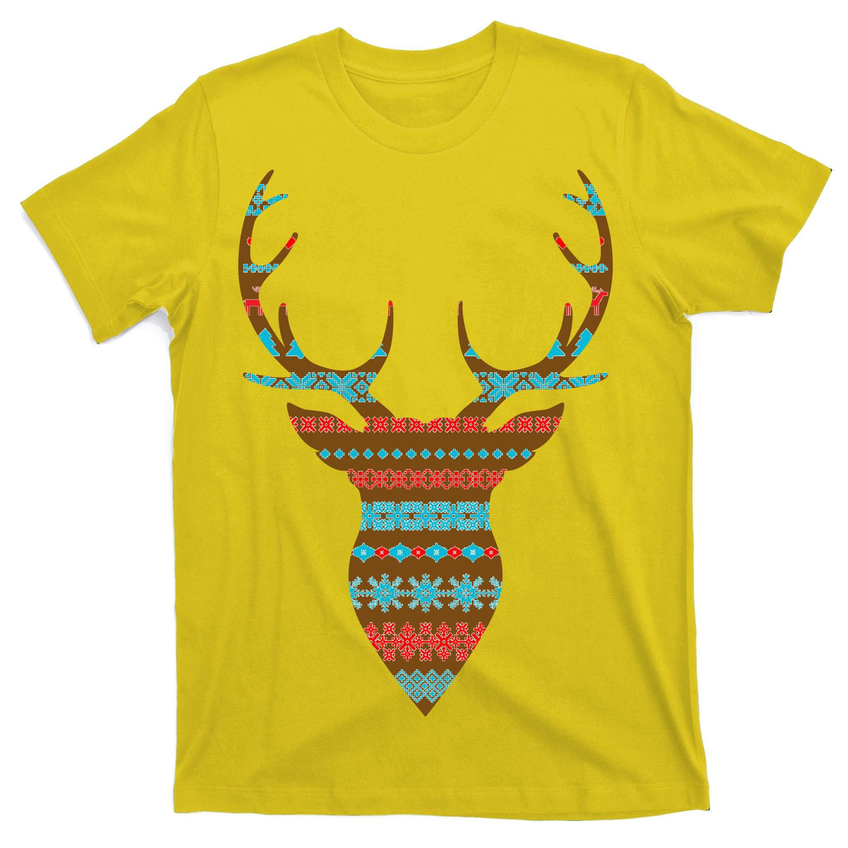 Ugly Christmas Pattern Deer T-Shirt product image 3