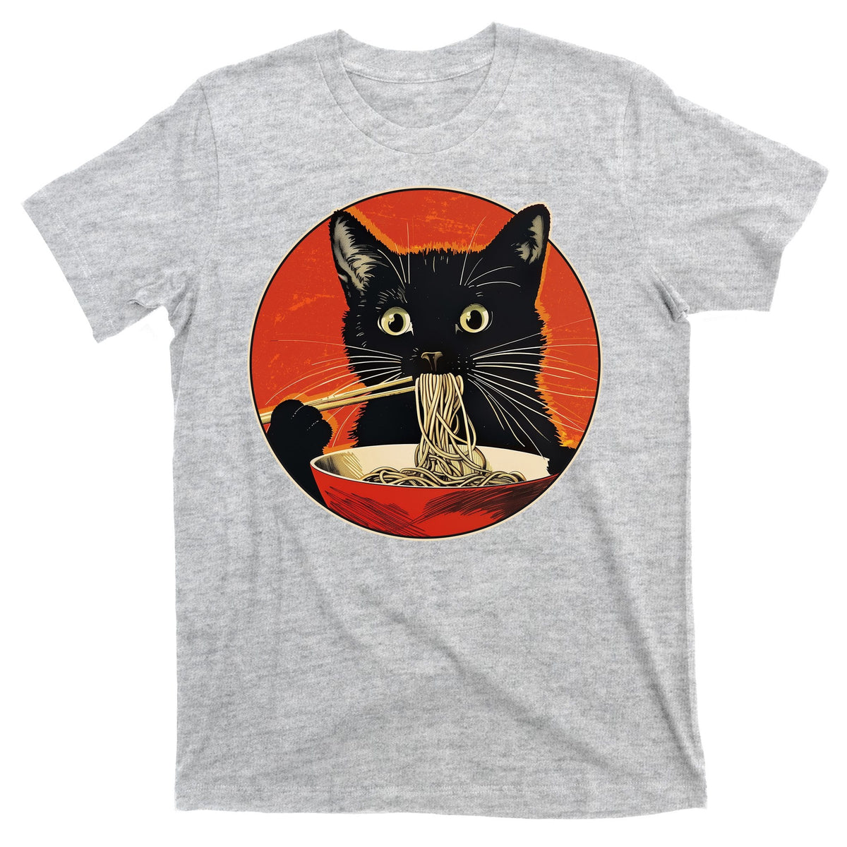 Vintage Retro Japanese Ramen Cat Neko T-Shirt product image 9