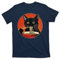 Vintage Retro Japanese Ramen Cat Neko T-Shirt product image 1