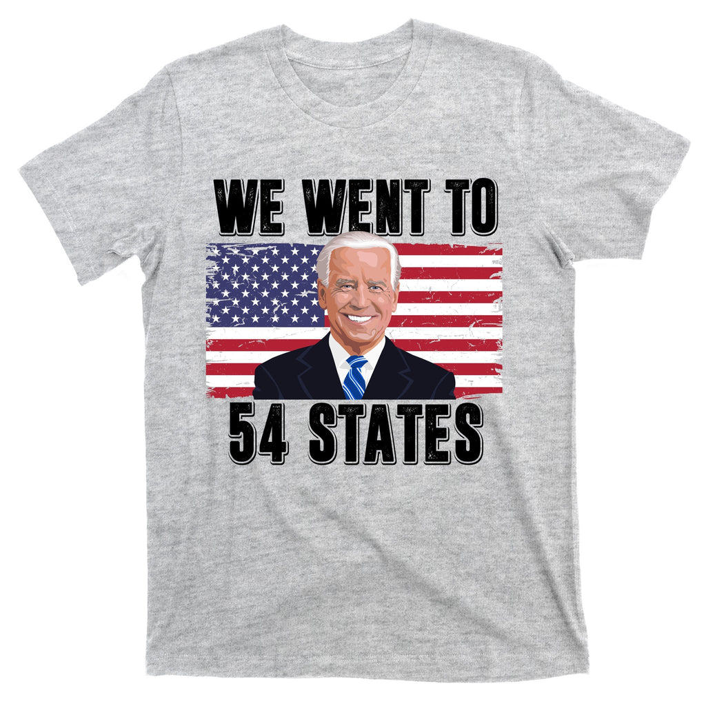 We Went To 54 States USA Flag Joe Biden Funny T-Shirt product image 9