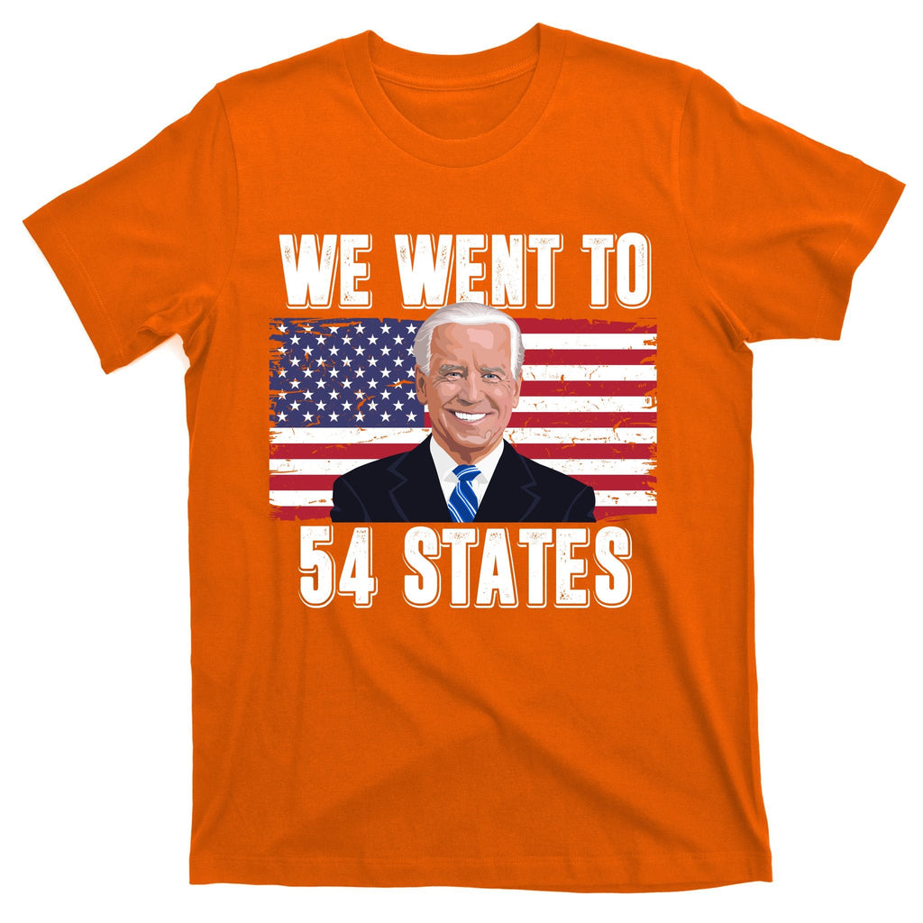 We Went To 54 States USA Flag Joe Biden Funny T-Shirt product image 5