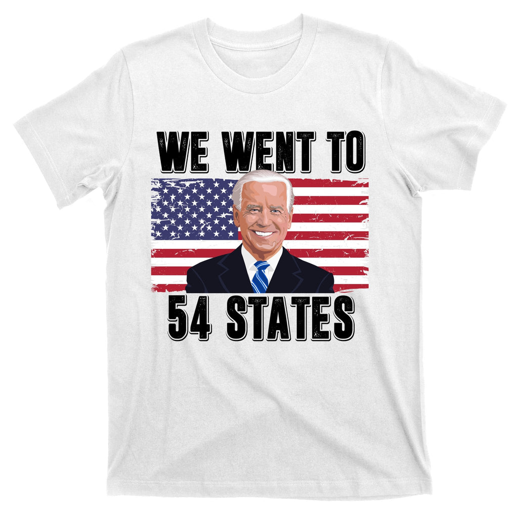 We Went To 54 States USA Flag Joe Biden Funny T-Shirt product image 11