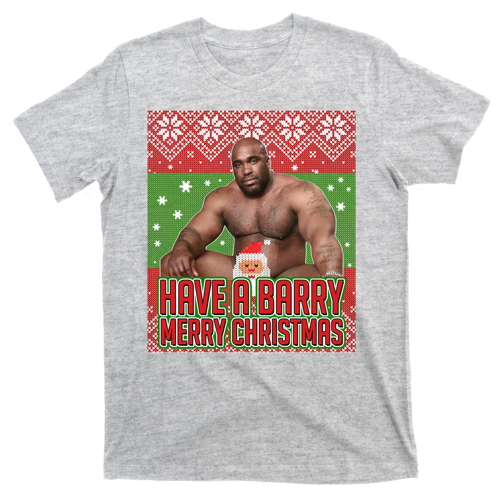 X-Mas Christmas Have A Barry Merry Ugly Sweater T-Shirt product image 9