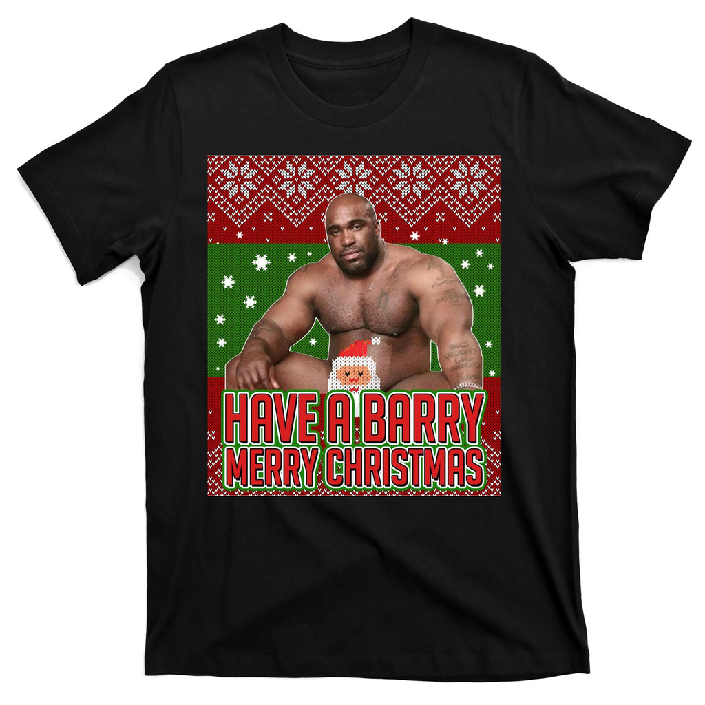 X-Mas Christmas Have A Barry Merry Ugly Sweater T-Shirt product image 7