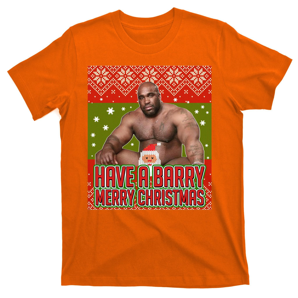 X-Mas Christmas Have A Barry Merry Ugly Sweater T-Shirt product image 5