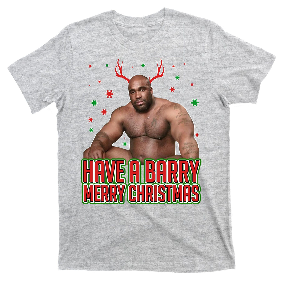 X-Mas Have A Barry Merry Christmas T-Shirt product image 9