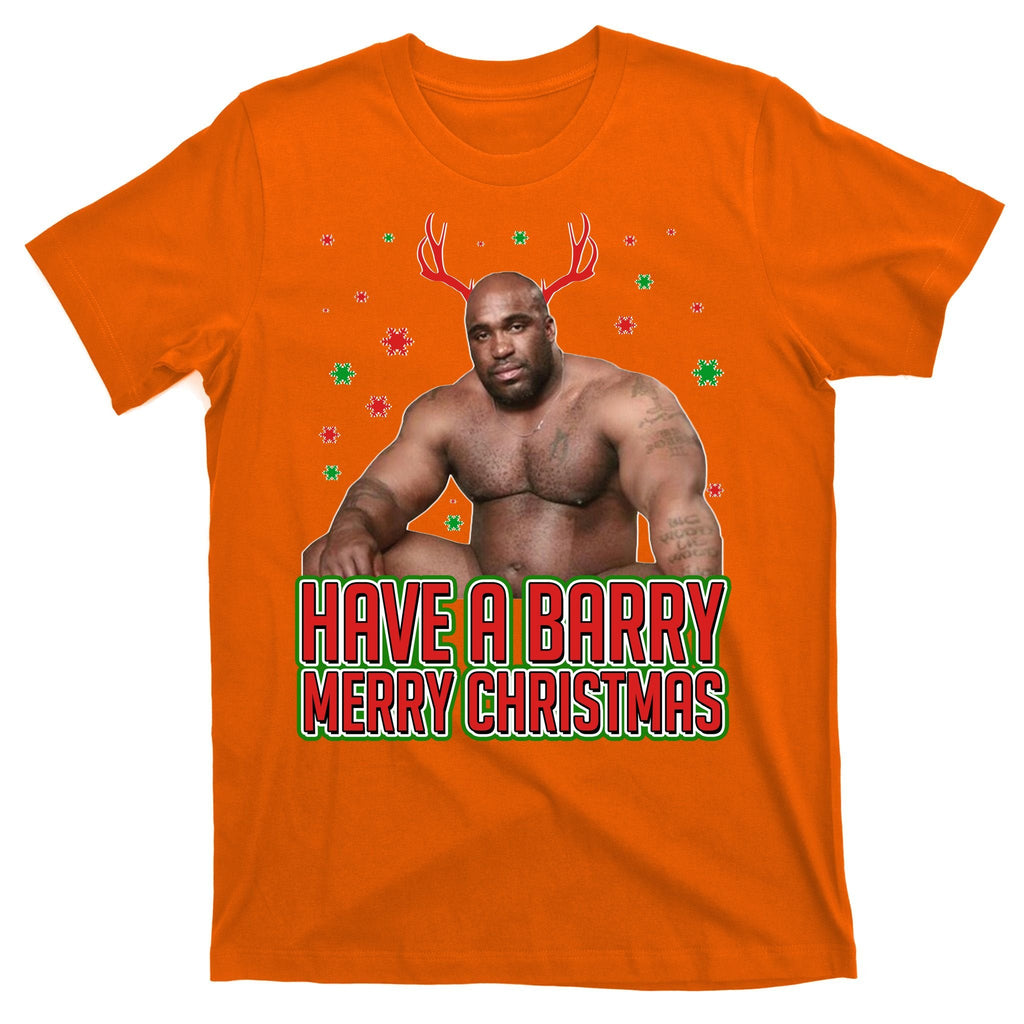 X-Mas Have A Barry Merry Christmas T-Shirt product image 5