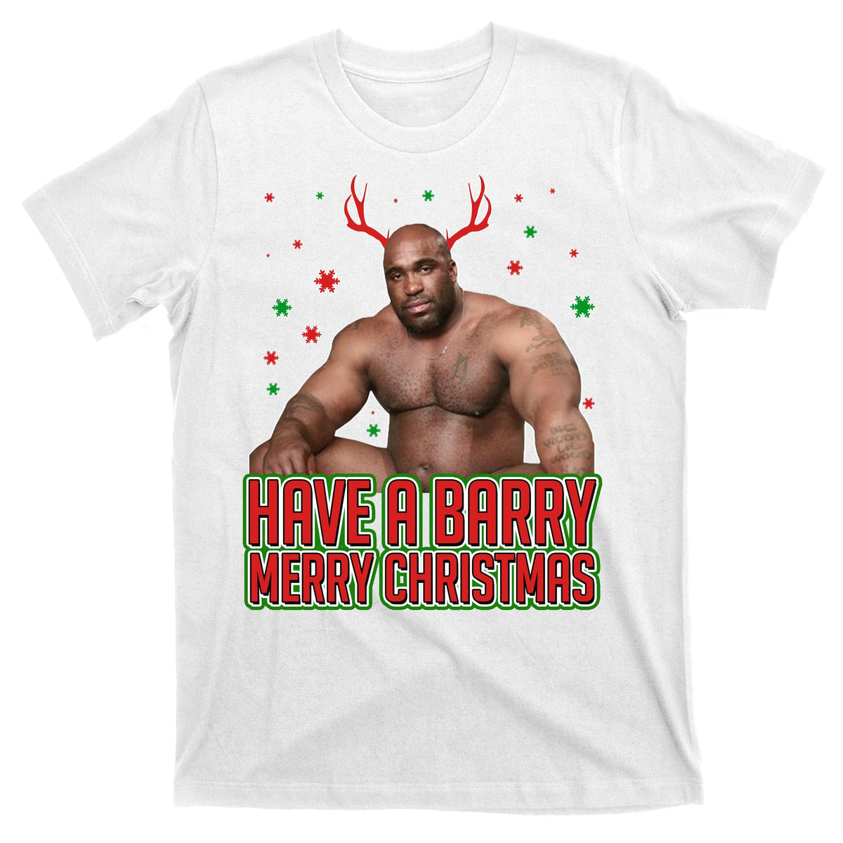 X-Mas Have A Barry Merry Christmas T-Shirt product image 11