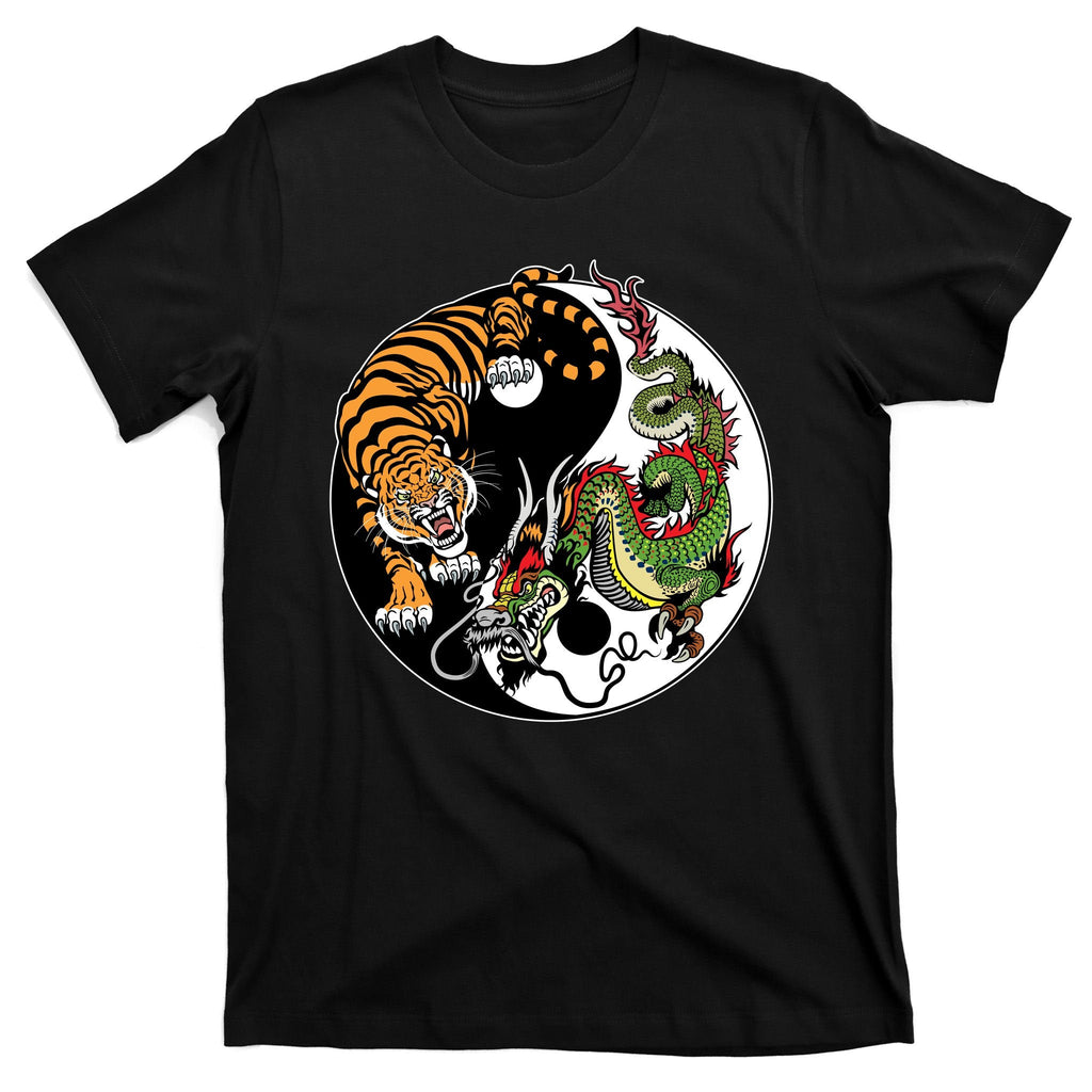 Ying Yang Tiger Dragon T-Shirt product image 7